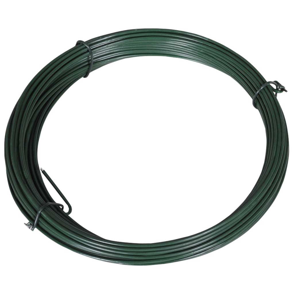 Alambre para atar vallas 25 m 1,4/2 mm acero verde