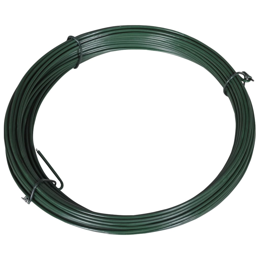 Alambre para atar vallas 25 m 1,4/2 mm acero verde