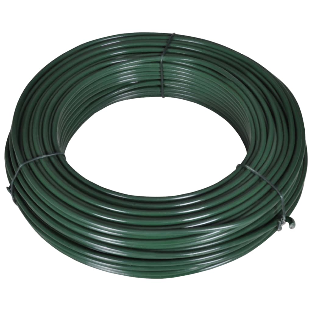 Alambre para vallas 80 m 2,1/3,1 mm acero verde