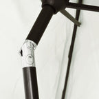 Sombrilla con palo de acero blanca arena 3 m