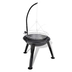 Soporte para barbacoa de carbón colgante redondo
