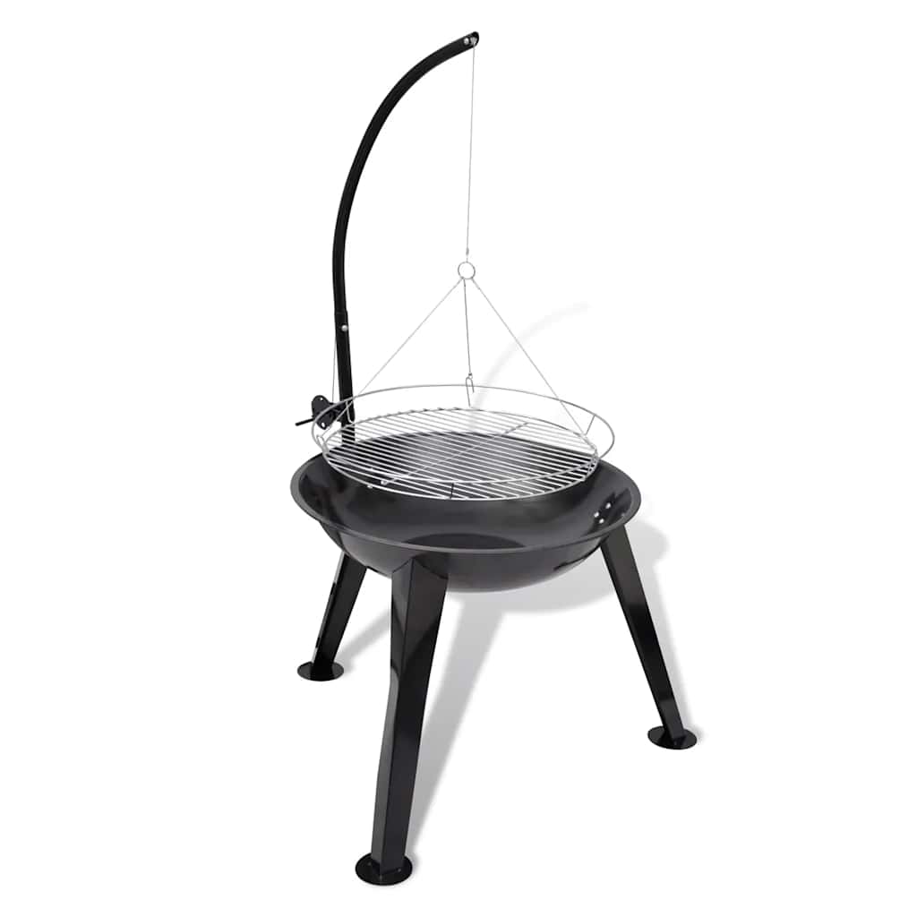 Soporte para barbacoa de carbón colgante redondo
