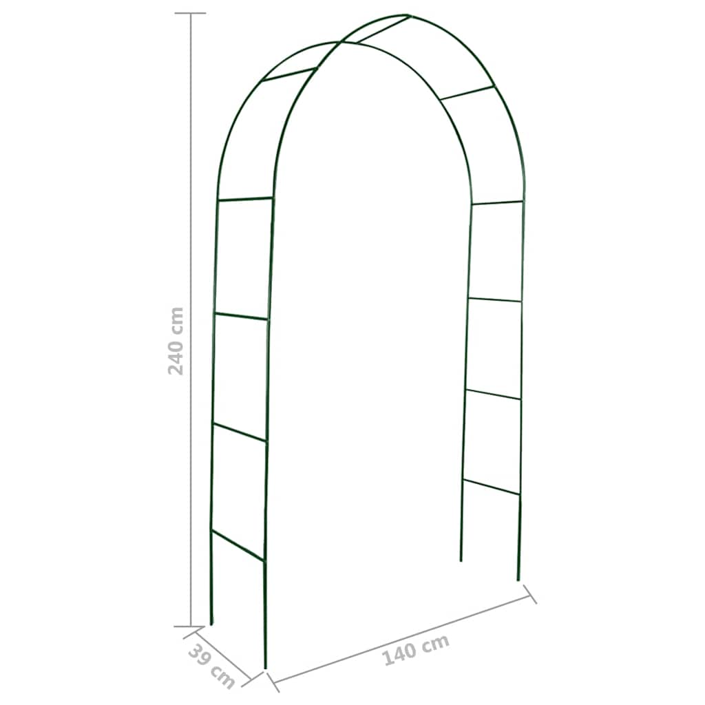 Arcos de jardín 2 unidades para plantas trepadoras