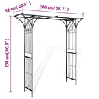 Arco de jardín 200x52x204 cm