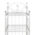 Estante De Planta Cuadrada Blanca