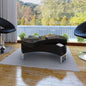 Mesa de centro de forma ajustable blanco brillante
