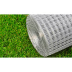 Alambrada de gallinero acero galvanizado plateada 10x1 m