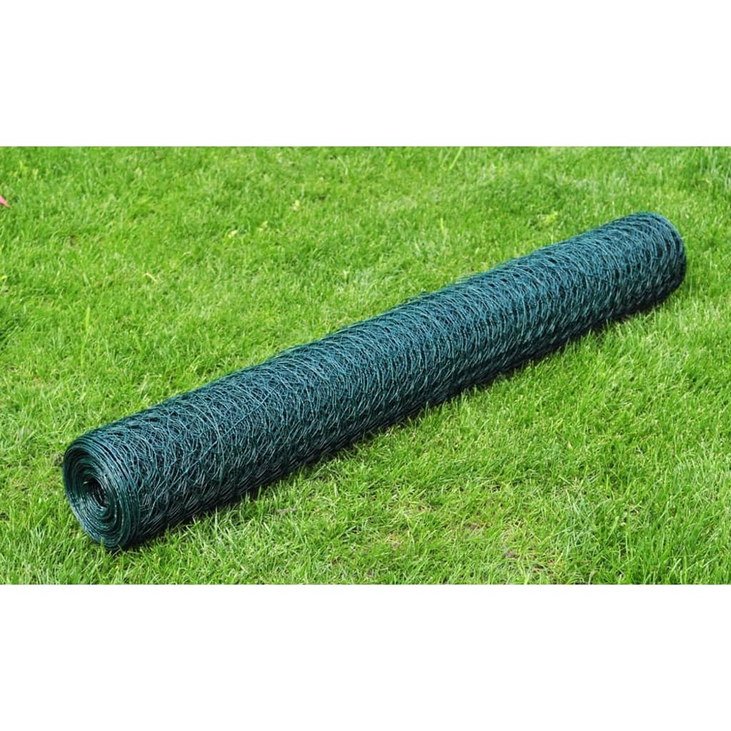 Alambrada de gallinero acero con recubrimiento PVC gris 10x1 m