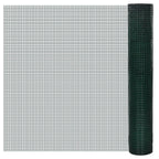 Alambrada de gallinero acero galvanizado verde 1x25 m