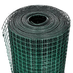 Alambrada de gallinero acero galvanizado verde 1x25 m