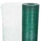 Alambrada de gallinero acero galvanizado verde 1x25 m