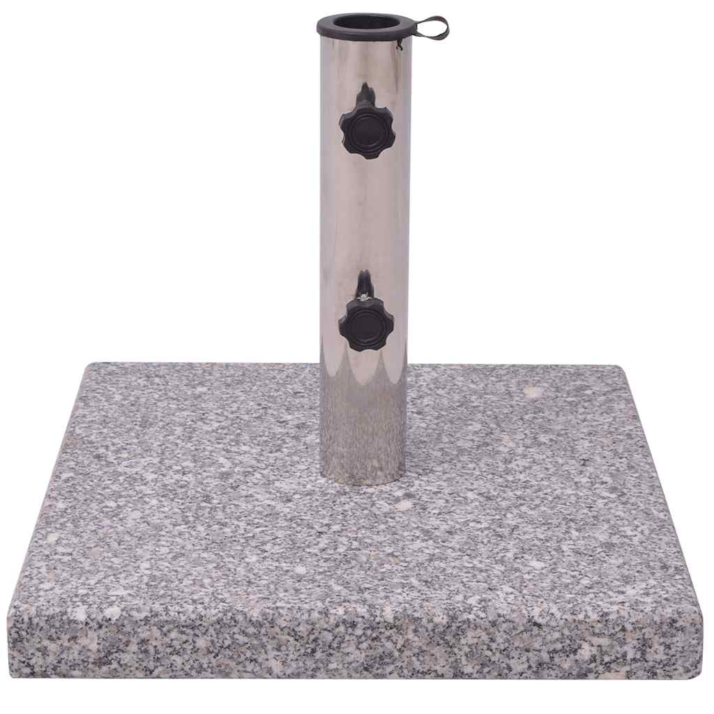 Pie de parasol de granito, cuadrado 20 Kg