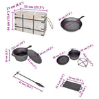 Set De Horno Holandés 9 Piezas