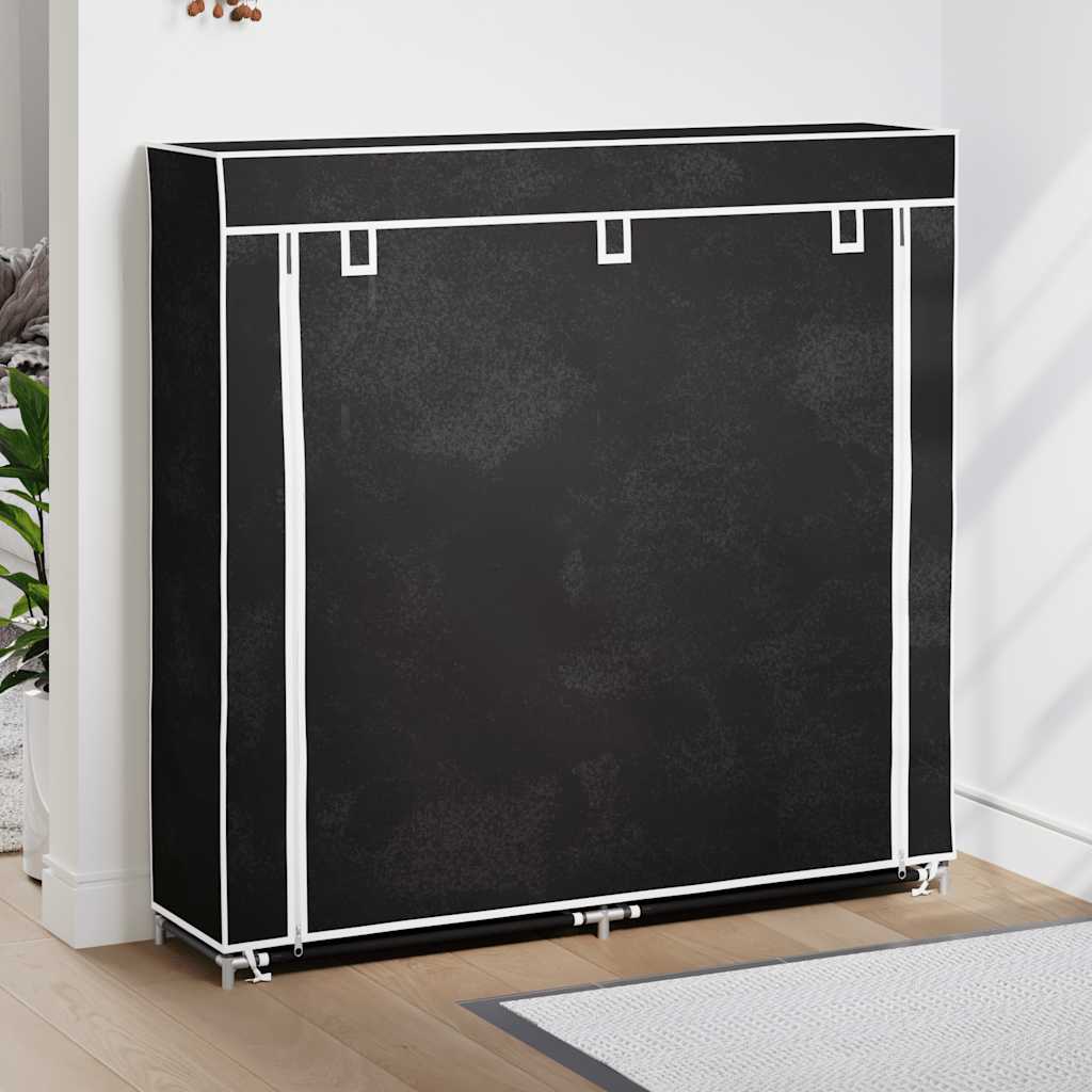 Sapateira de tecido com capa castanha 115x28x110 cm