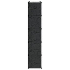 Armario modular 14 compartimentos negro y blanco 37x146x180,5cm