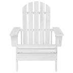 Silla de jardín de madera blanca