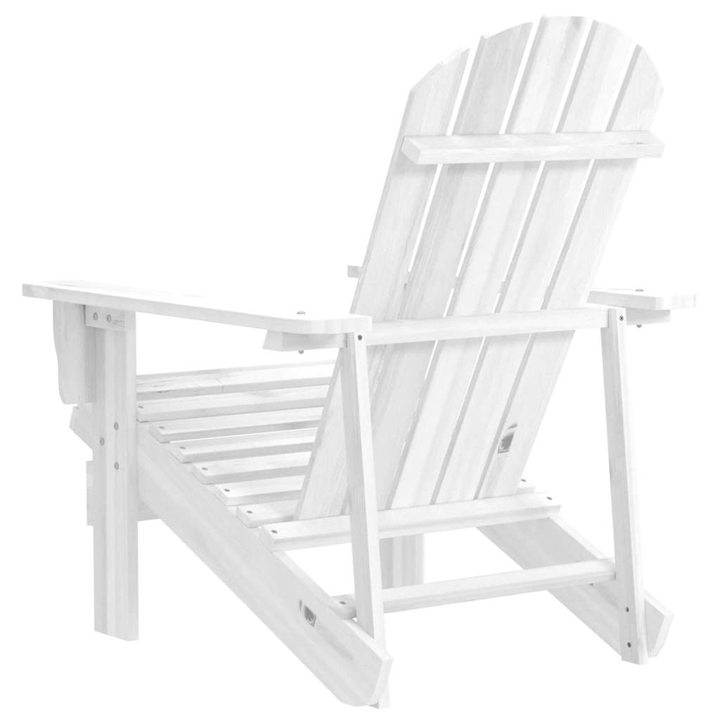 Silla de jardín de madera blanca