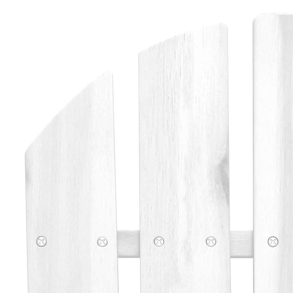 Silla de jardín de madera blanca