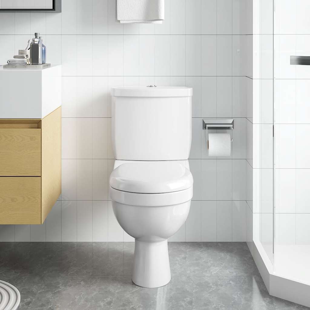Inodoro WC con cisterna blanco