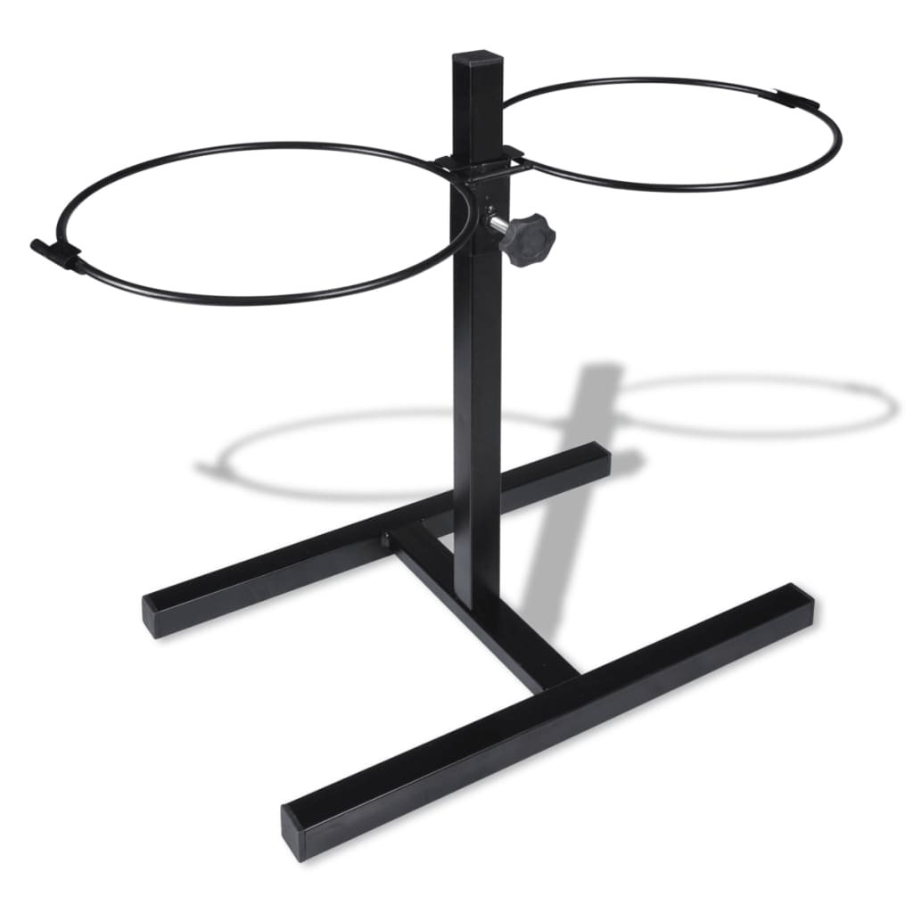 Soporte De Alimentación Ajustable Mascota 2X4.1L Tazón Inoxidable
