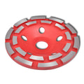 Rueda de lijado copa diamante doble fila 125 mm