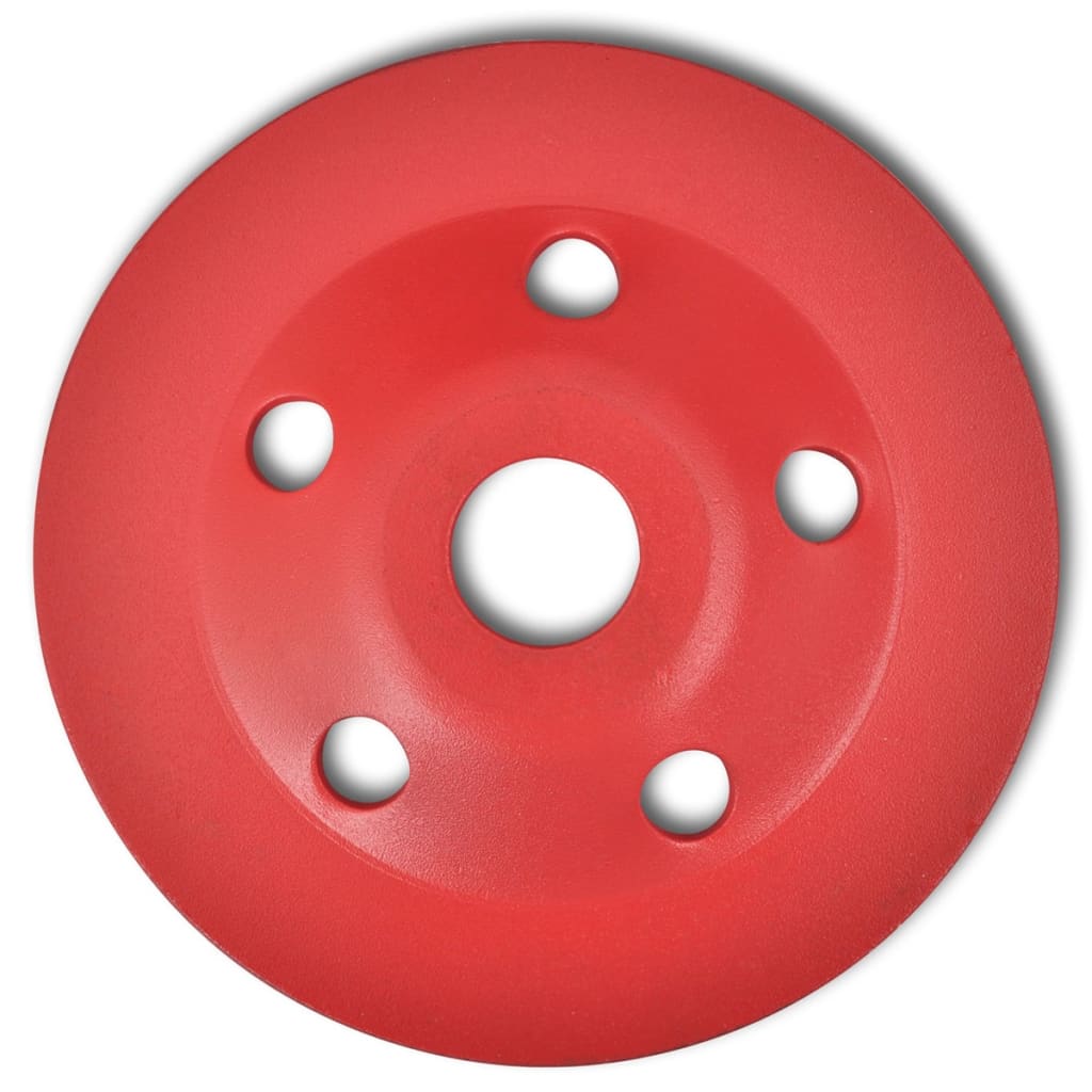 Rueda de lijado copa diamante doble fila 125 mm