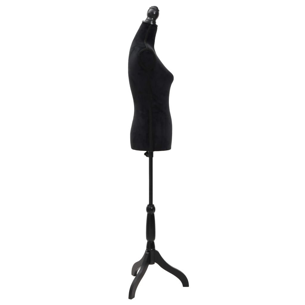 Maniquí de busto de mujer de modista negro