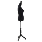 Maniquí de busto de mujer de modista negro
