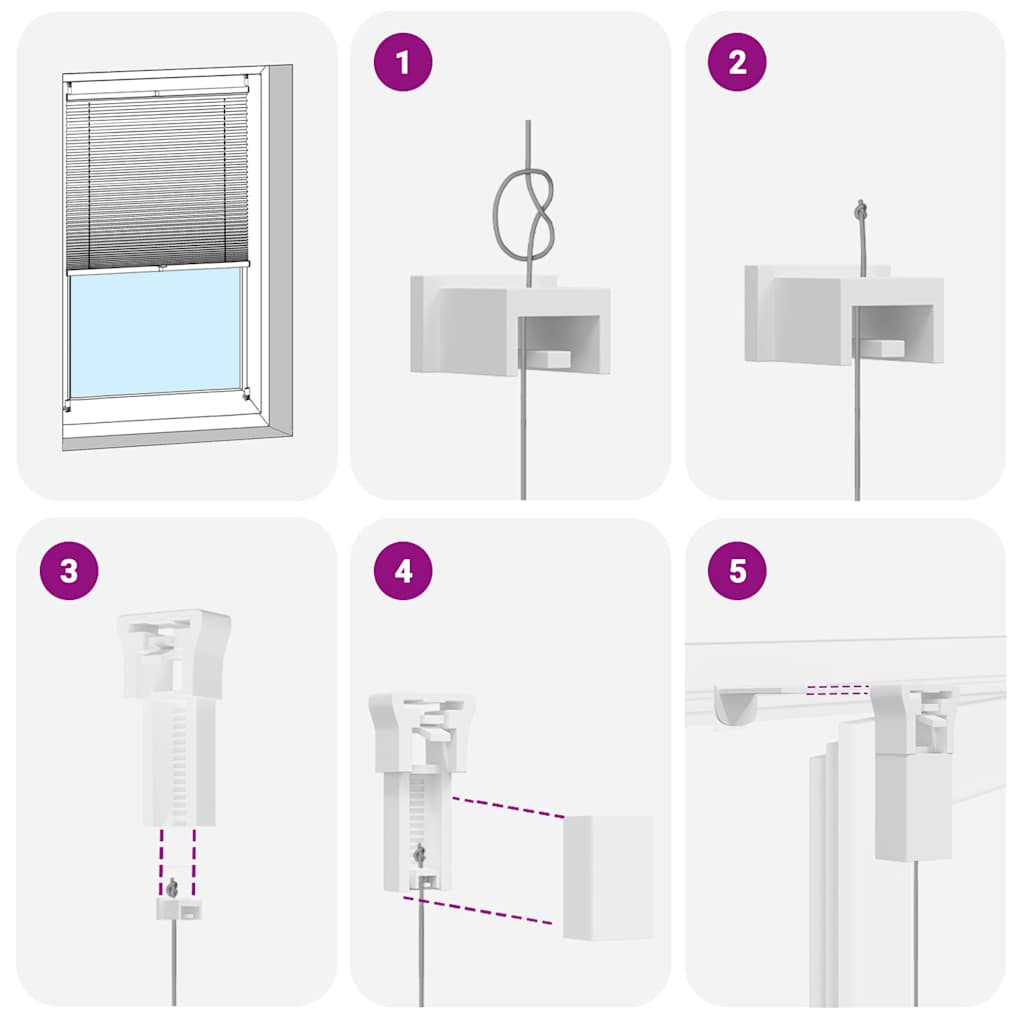 Plisé Para Ventana Persiana 50X150cm Crema