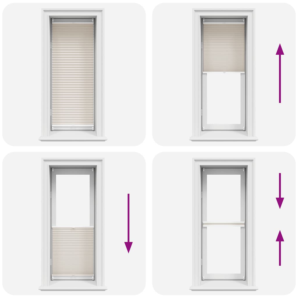Plisé Para Ventana Persiana 50X150cm Crema