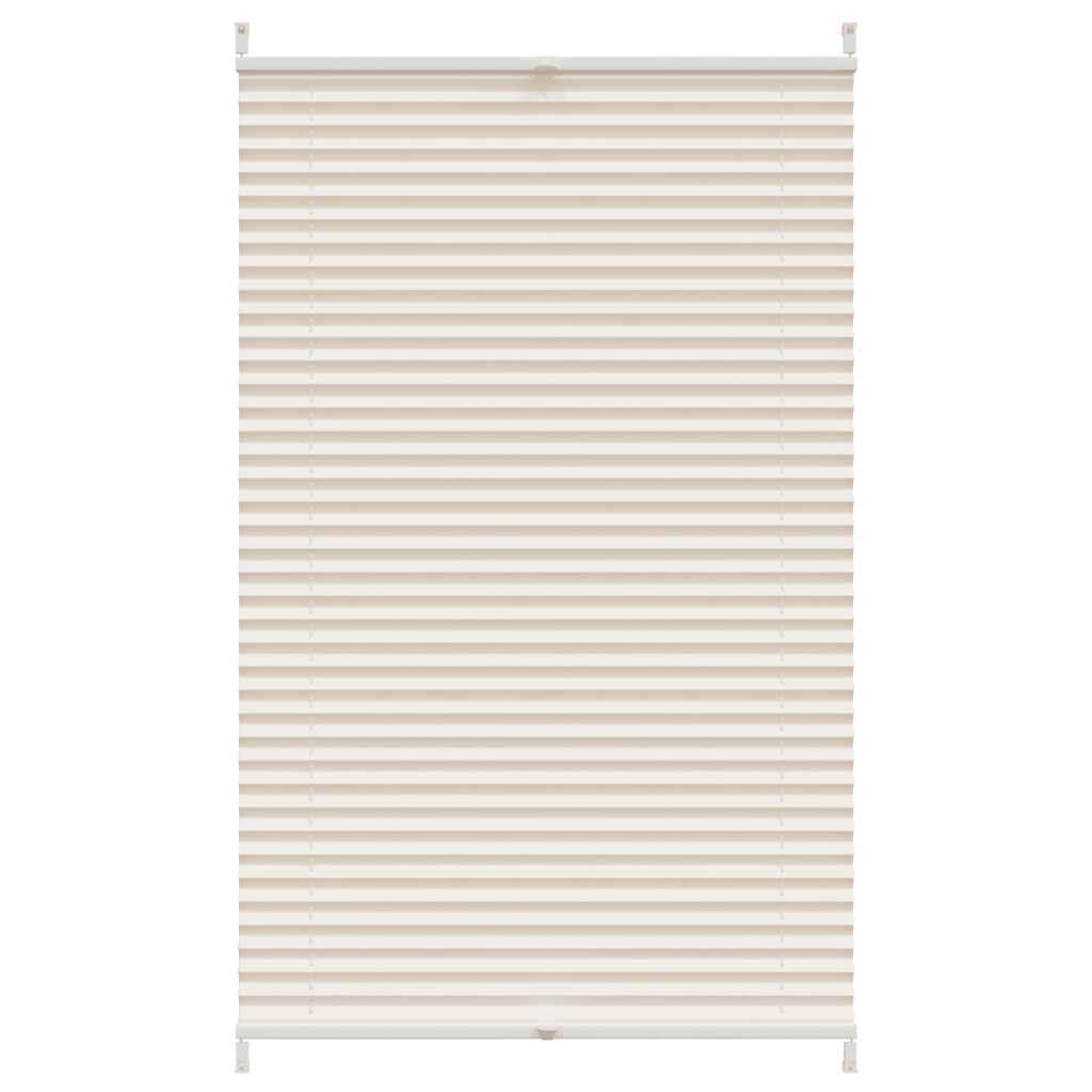 Estor plisado color crema 90x100 cm
