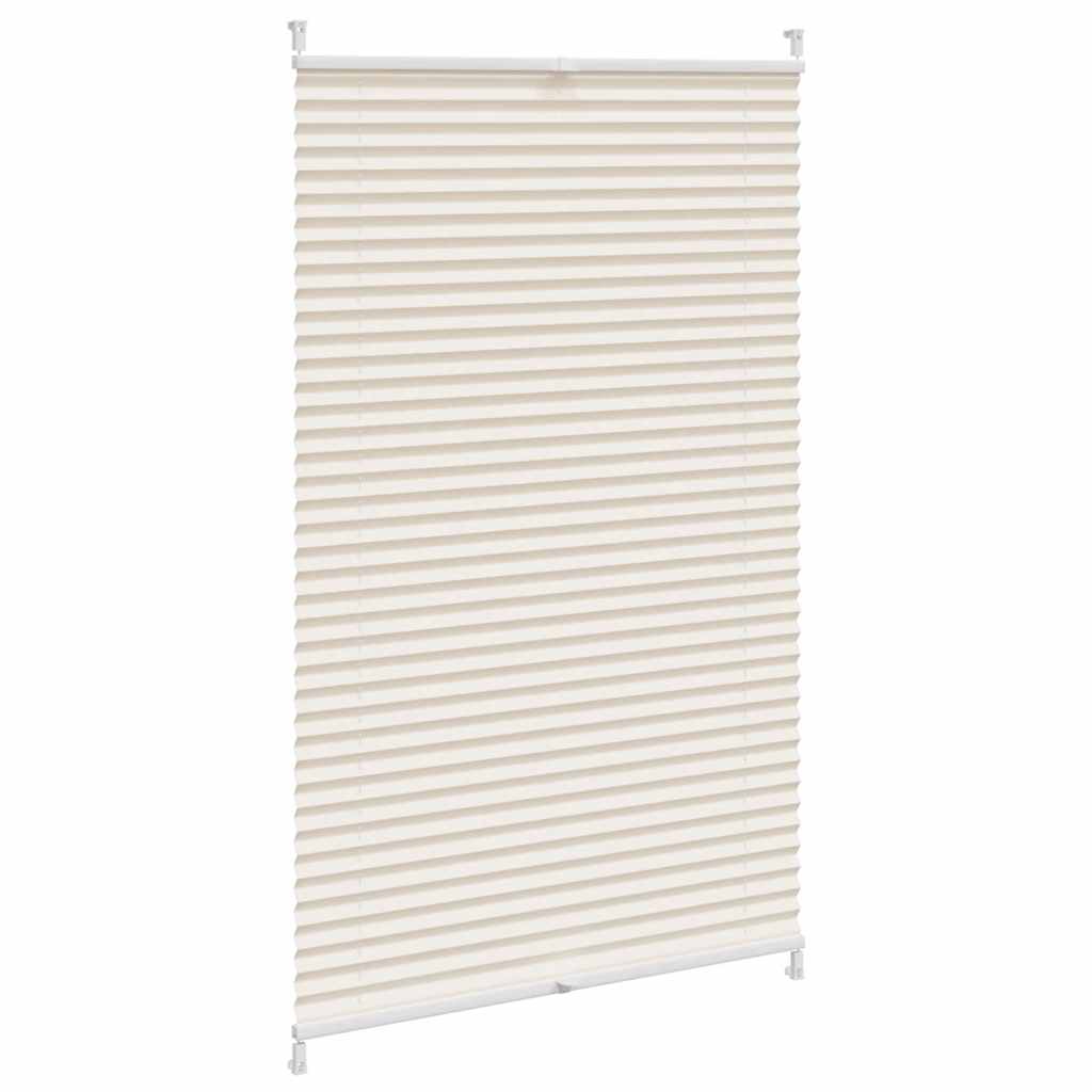 Estor plisado color crema 90x100 cm