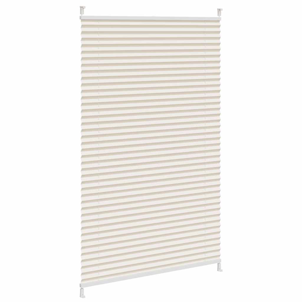 Estor plisado color crema 90x100 cm