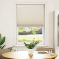 Estor plisado color crema 90x100 cm