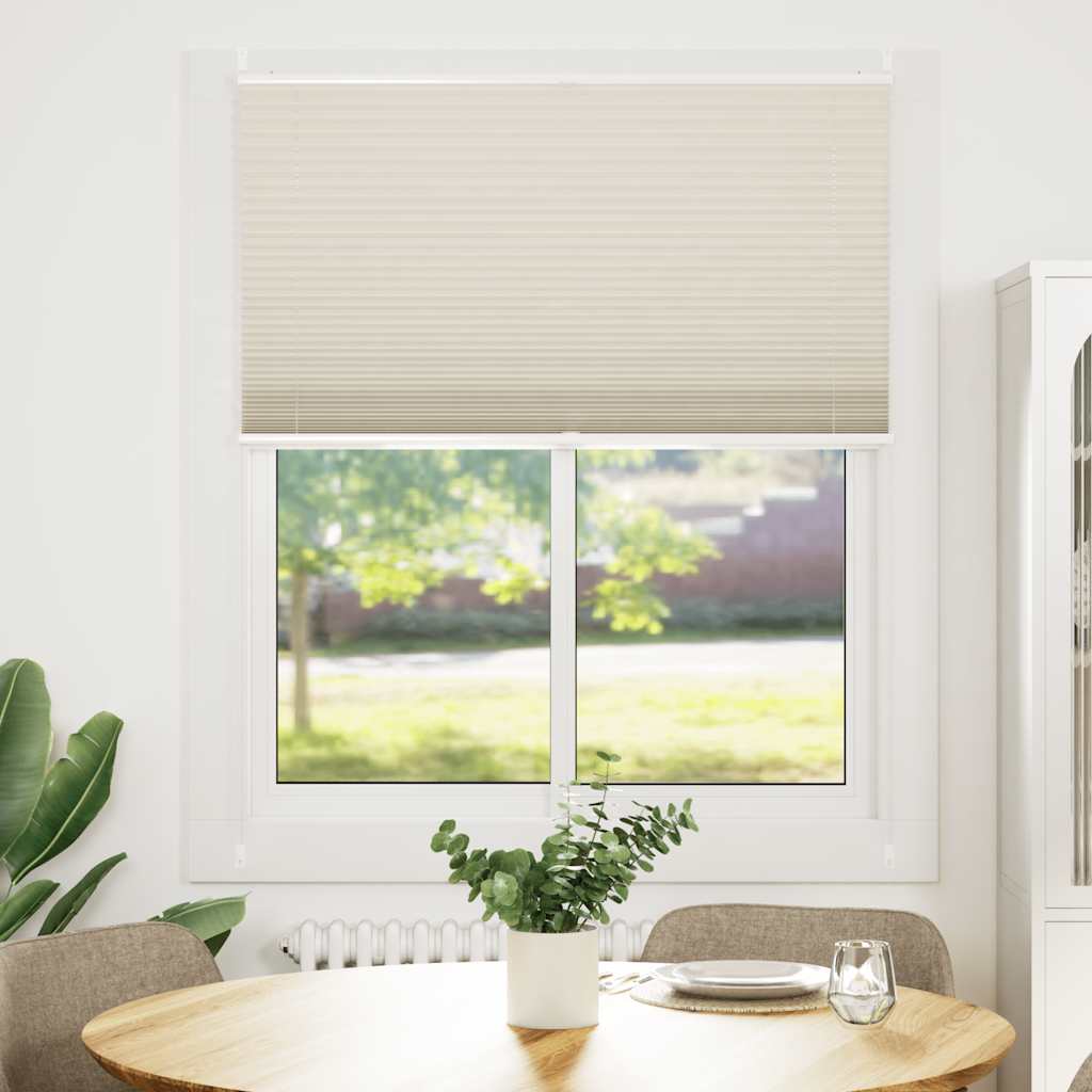 Plisé Para Ventana Persiana 100X125cm Crema