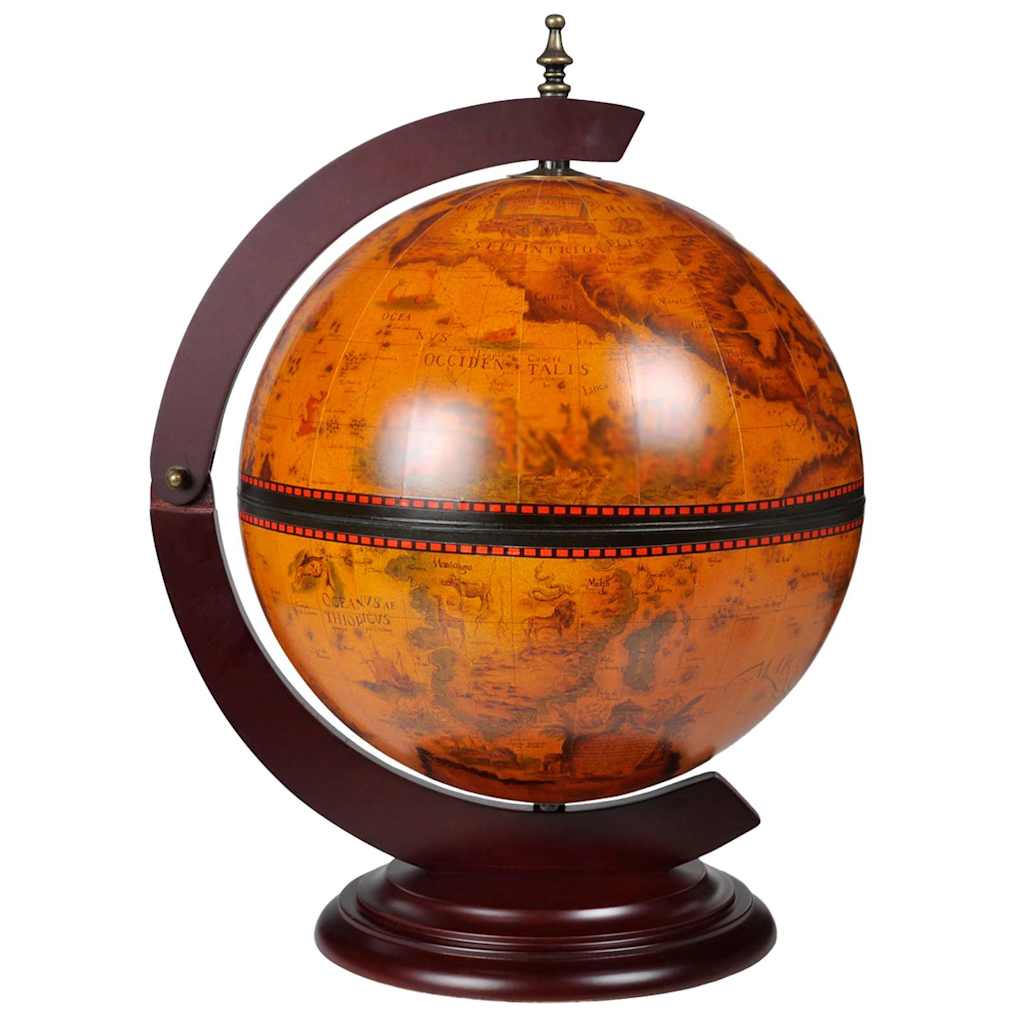 Mueble bar de bola del mundo madera de eucalipto