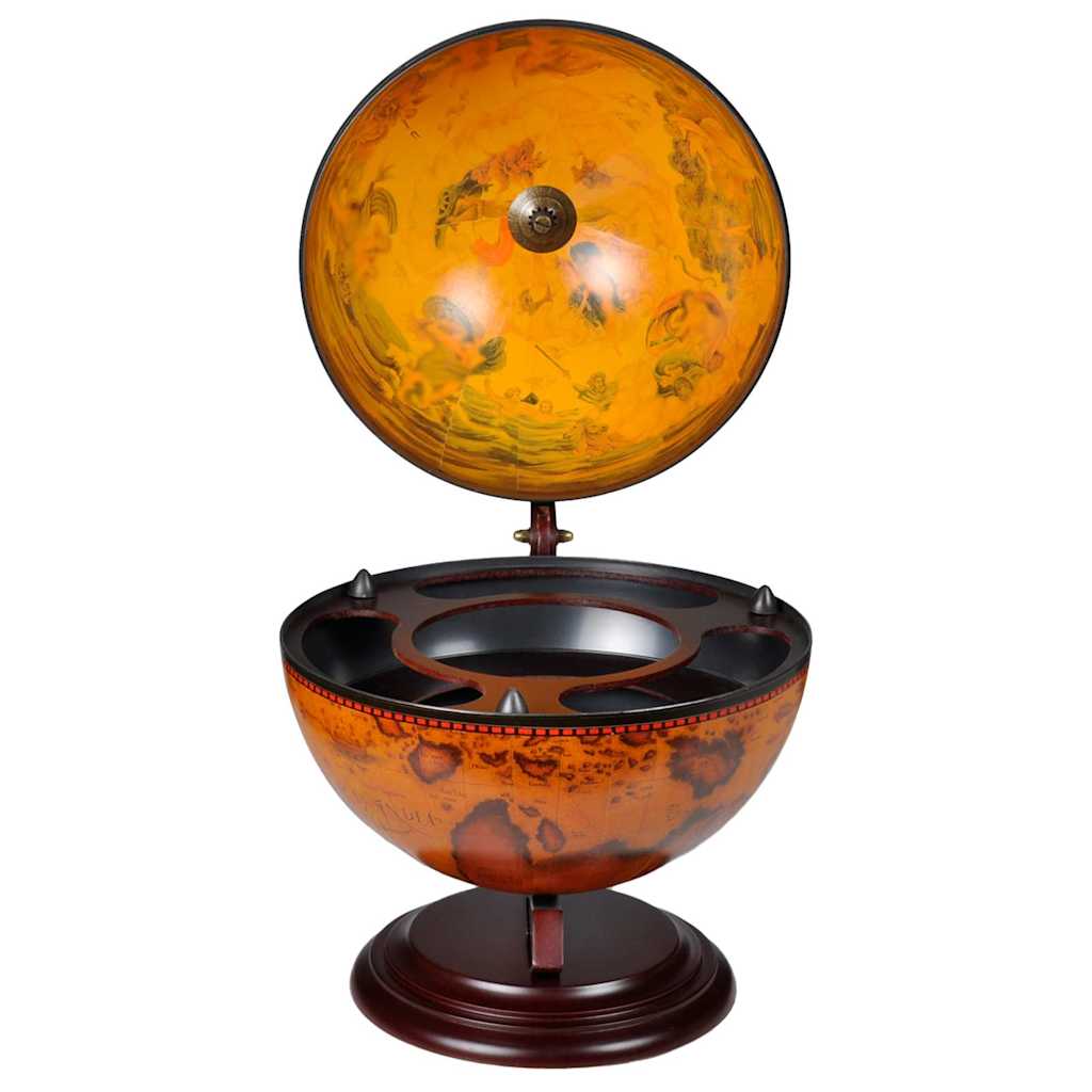 Mueble bar de bola del mundo madera de eucalipto