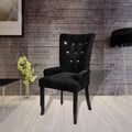 Sillón de terciopelo negro