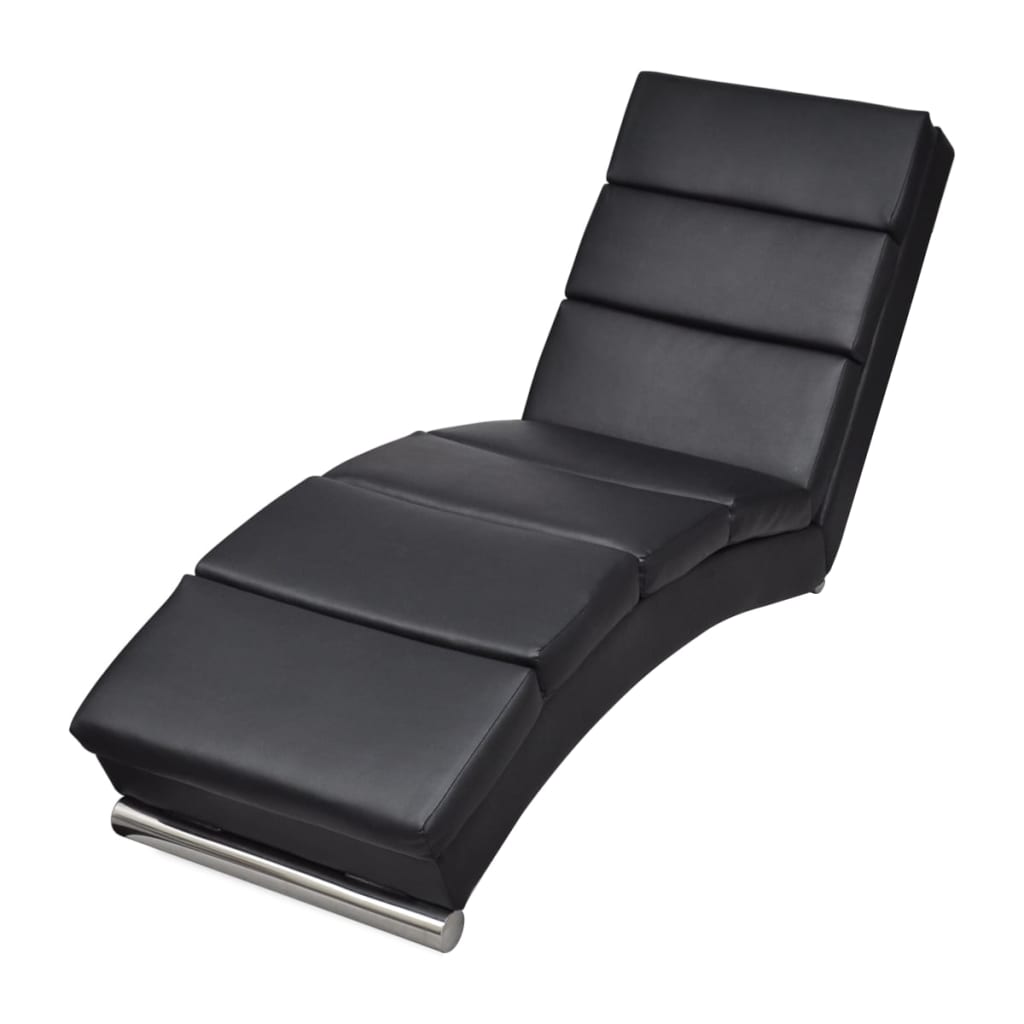 White faux leather sofa