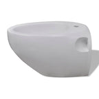 Bidet blanco de pared de cerámica