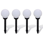Lámparas de camino de jardín 4 uds LED 15 cm con pincho