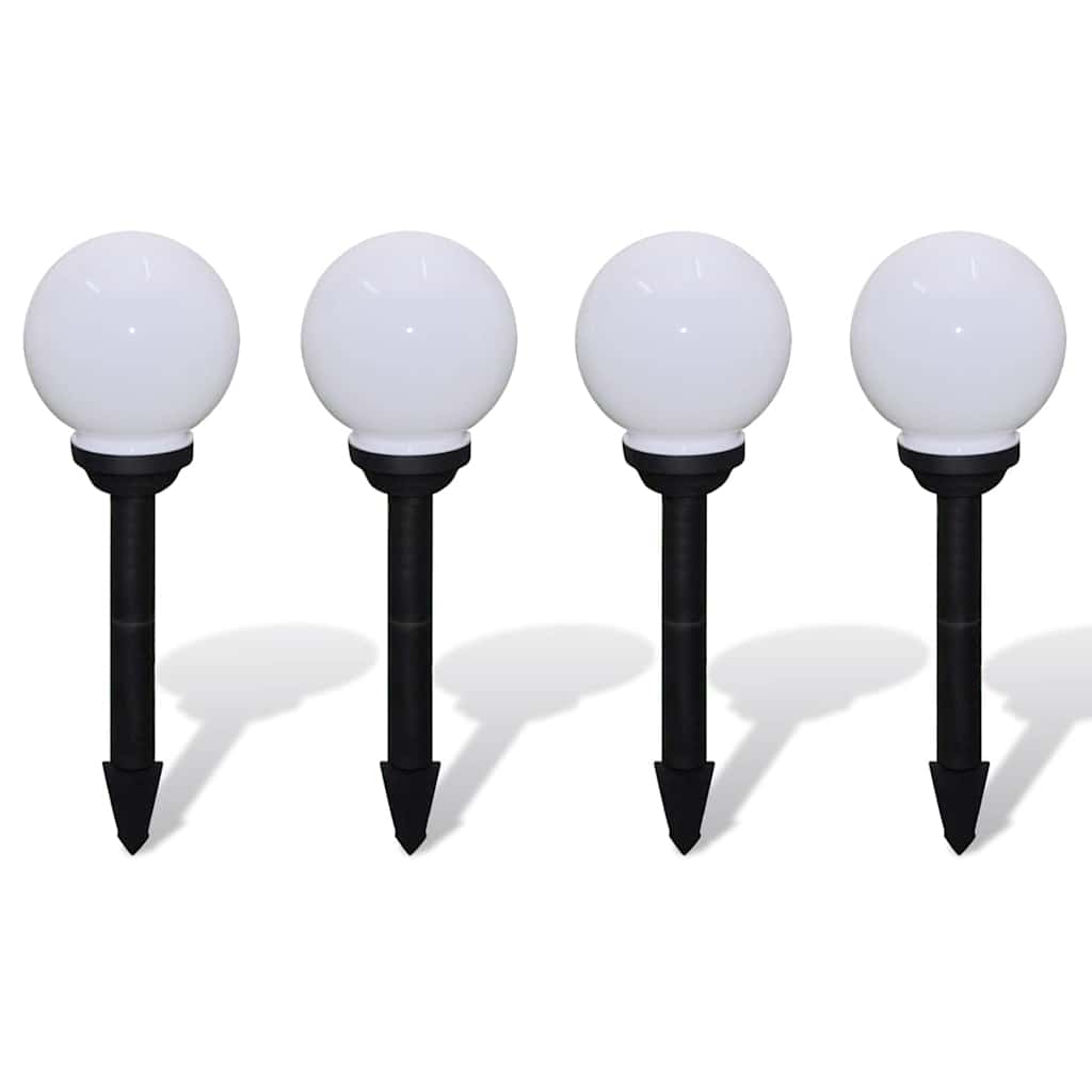 Lámparas de camino de jardín 4 uds LED 15 cm con pincho