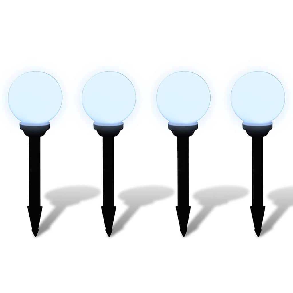 Lámparas de camino de jardín 4 uds LED 15 cm con pincho