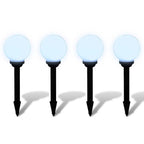Lámparas de camino de jardín 4 uds LED 15 cm con pincho
