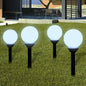 4-pack 15 cm LED garden path lights with spike