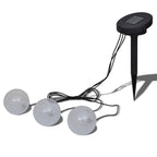Lámpara solar con 3 LED flotantes en forma de bola para piscina