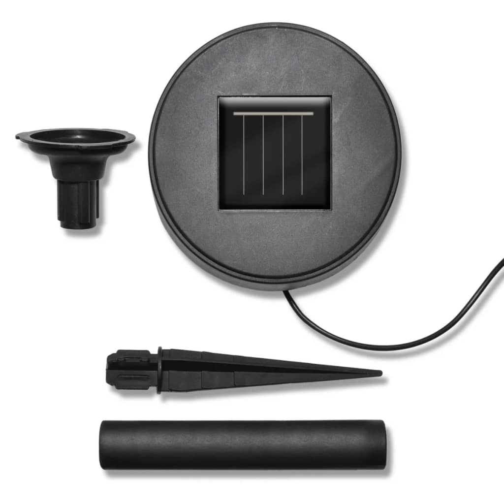 Lámparas de bola jardín LED anclajes y paneles solares 3 uds