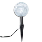 Lámparas de bola jardín LED anclajes y paneles solares 3 uds
