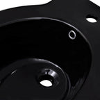 Round ceramic bidet, black
