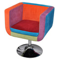 Sillón de tela de diseño patchwork